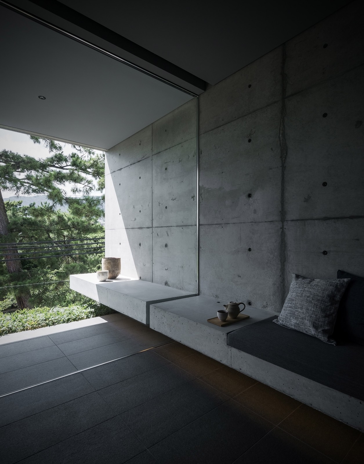 首发 | Gosize在日本围绕一个极简主义的池塘设计了自己的家庭工作室-16