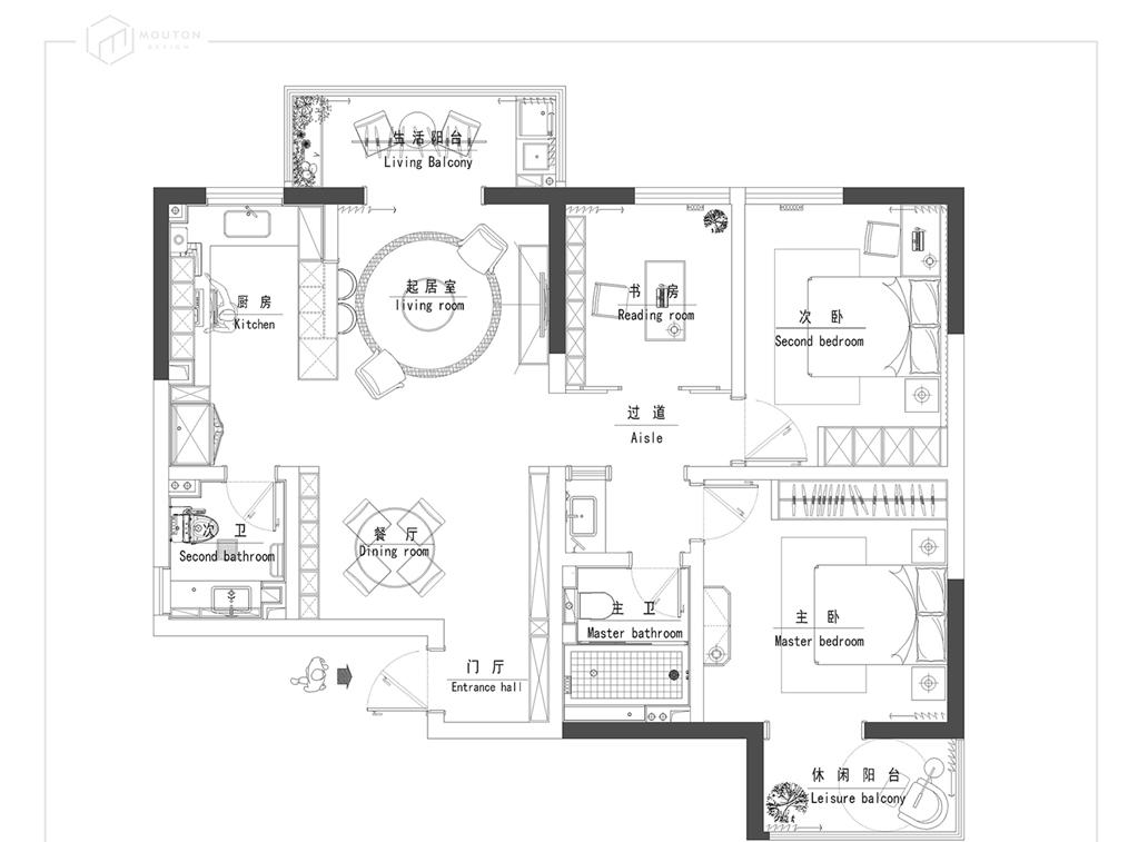 
木桐新作丨爱与信仰丨绿地与湖360㎡别墅 -5