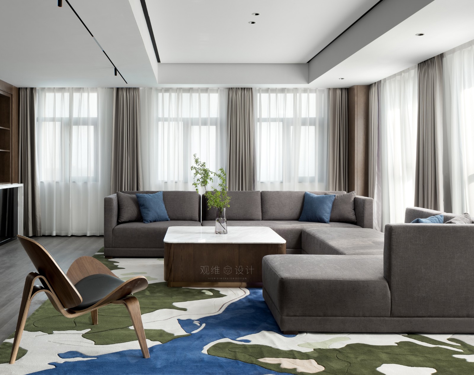 公寓自然韵律 | 观维设计光影空间的活力表现-1