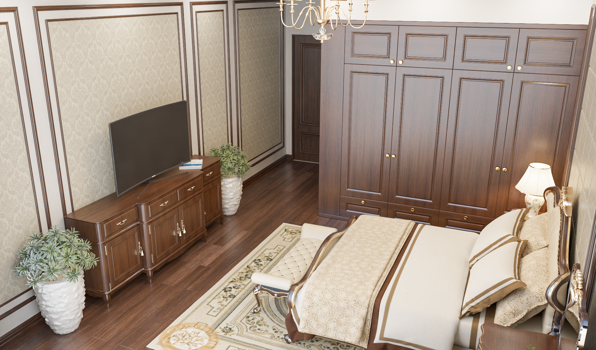 主卧室 经典内饰-2