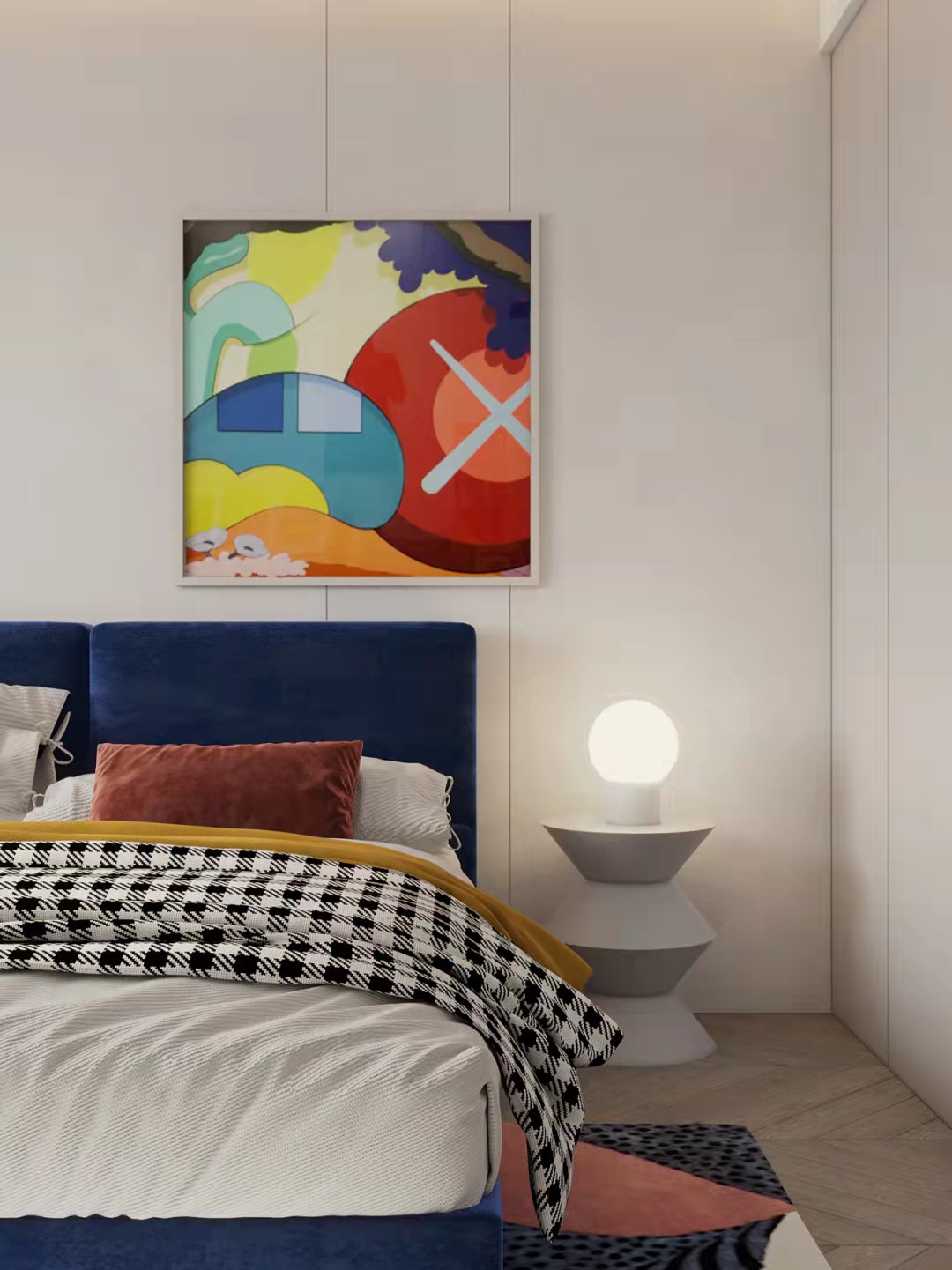 银狐岩板轻奢大平层设计-10