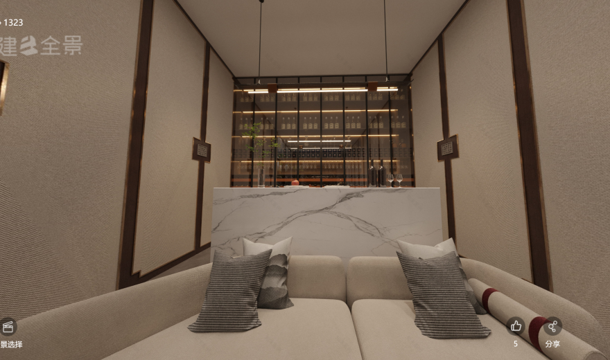 别墅全案设计(高层住宅样板房)-28