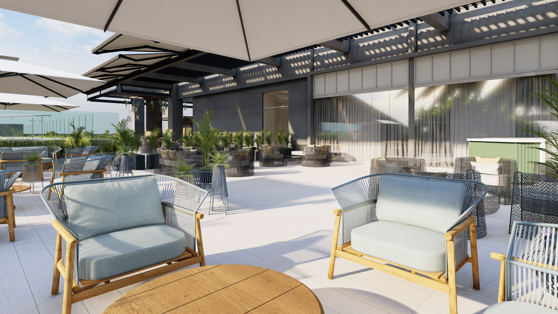 Novotel Viña 酒店露台室内设计丨智利丨Atelier Domh-13