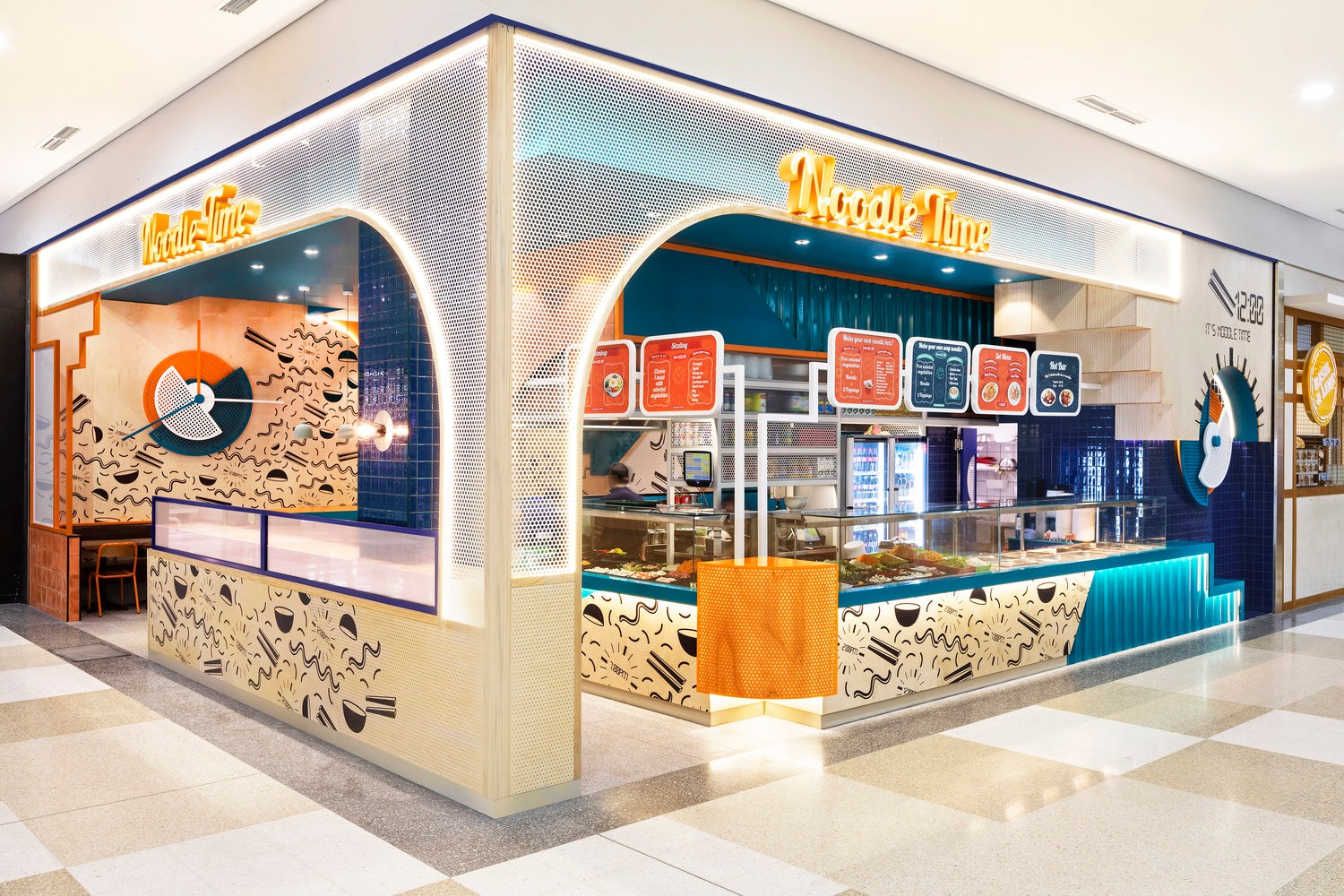 Span Design丨活力撞色系NoodleTime拉面店-0