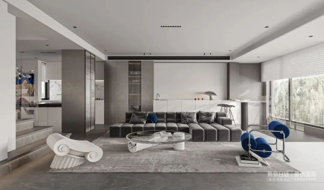 一屋子的简洁，一生活的舒适——300㎡极简风豪宅装修-32