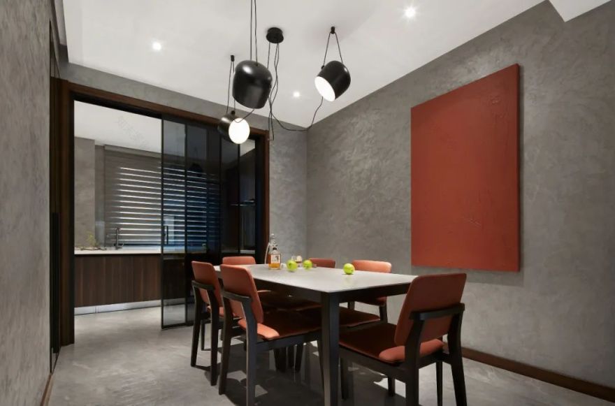 圣日尔曼大道的极简浪漫 | 黑白灰++ 铁锈红的家-63