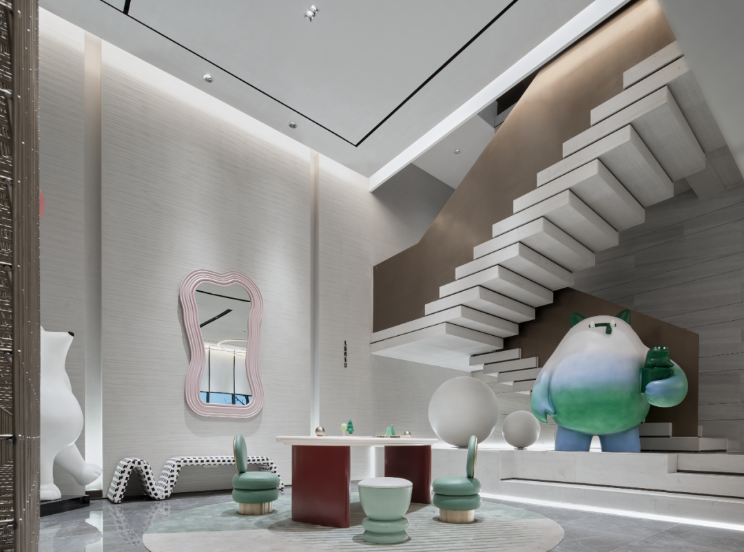 炫彩玻璃+米灰色调，流动的空间灵魂 | 元禾大千-49