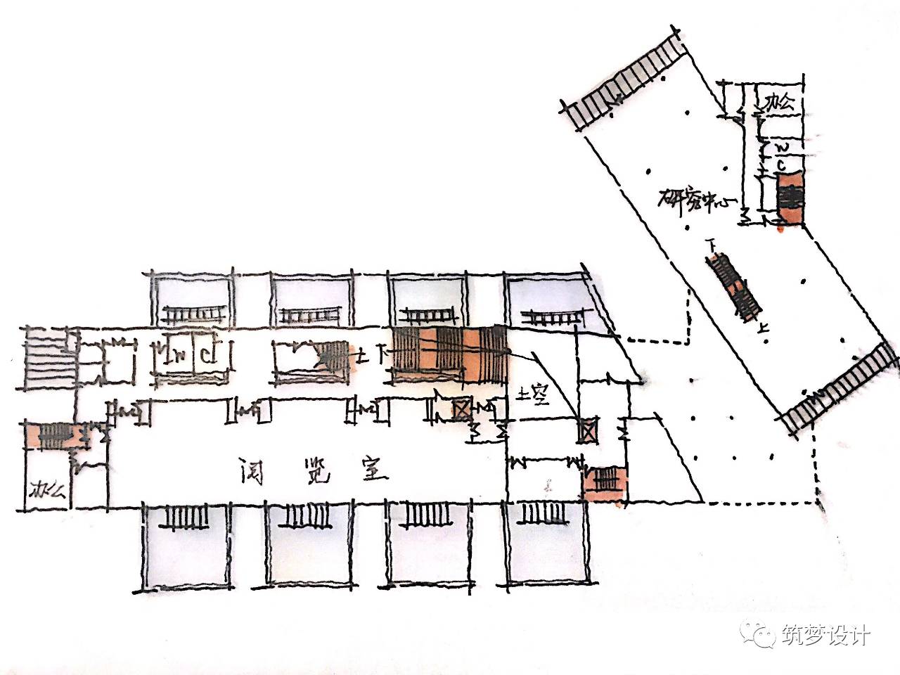 建筑抄绘|松山湖图书馆-46