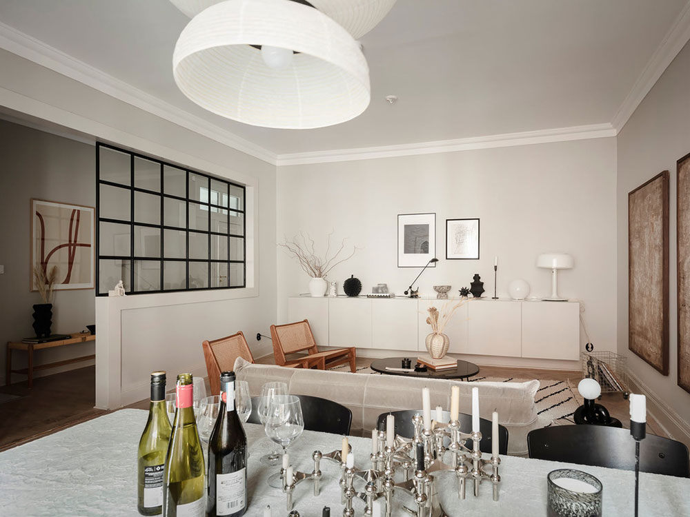 温馨瑞典公寓 | 不同空间的和谐色彩搭配-1