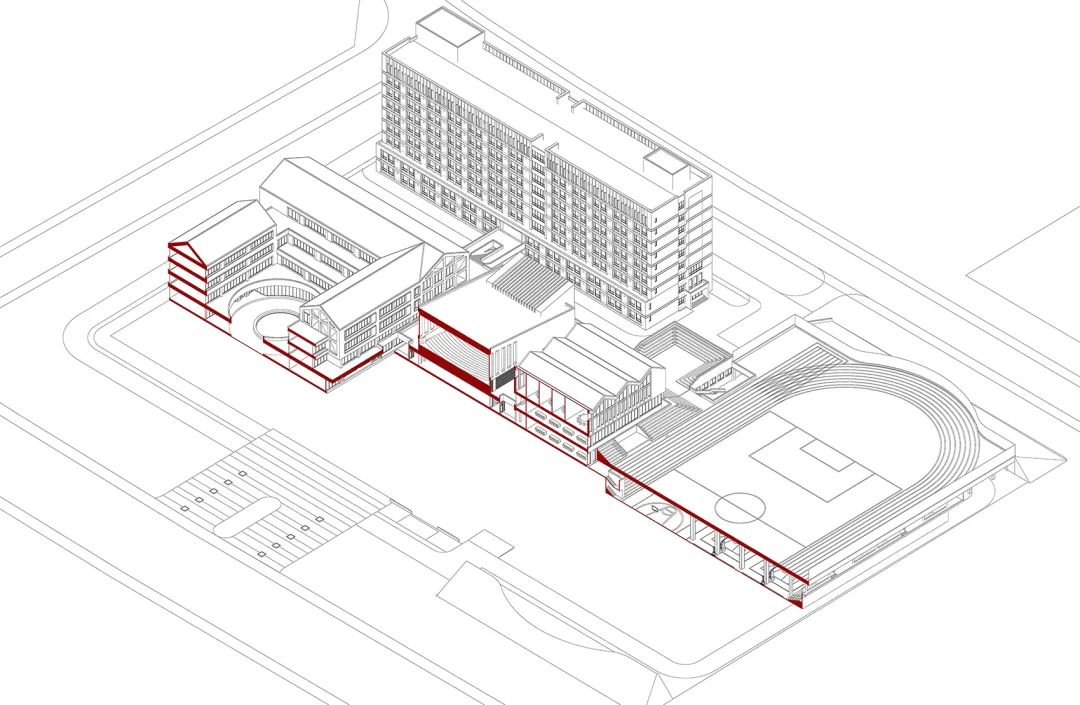 济南章丘北大新世纪实验学校丨中国济南丨山东建筑大学建筑城规学院象外营造工作室-38