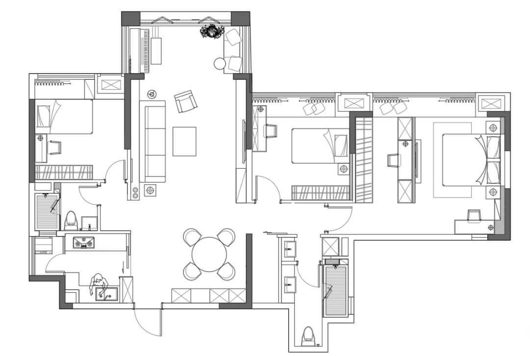世爵府邸 130㎡平层套间丨中国佛山丨理基室内设计事务所-44