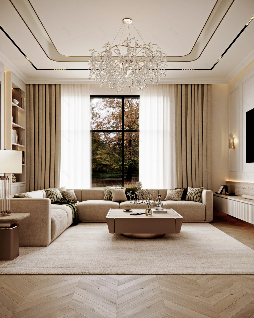 家庭区域一 现代新古典主义丨沙特阿拉伯丨Yara Abdelmonem-23