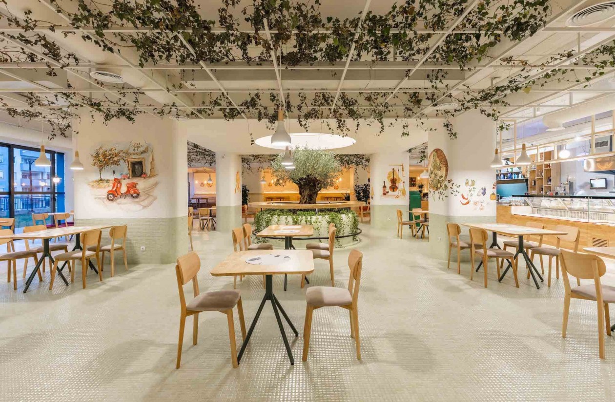 意大利餐厅设计 既舒适又有生活的乐趣-2