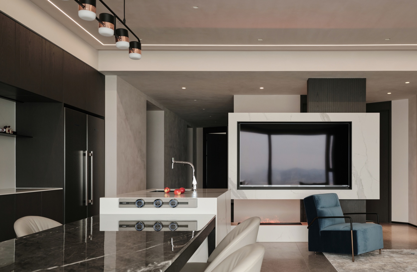 高级灰湖景房丨中国苏州丨晓安设计-14