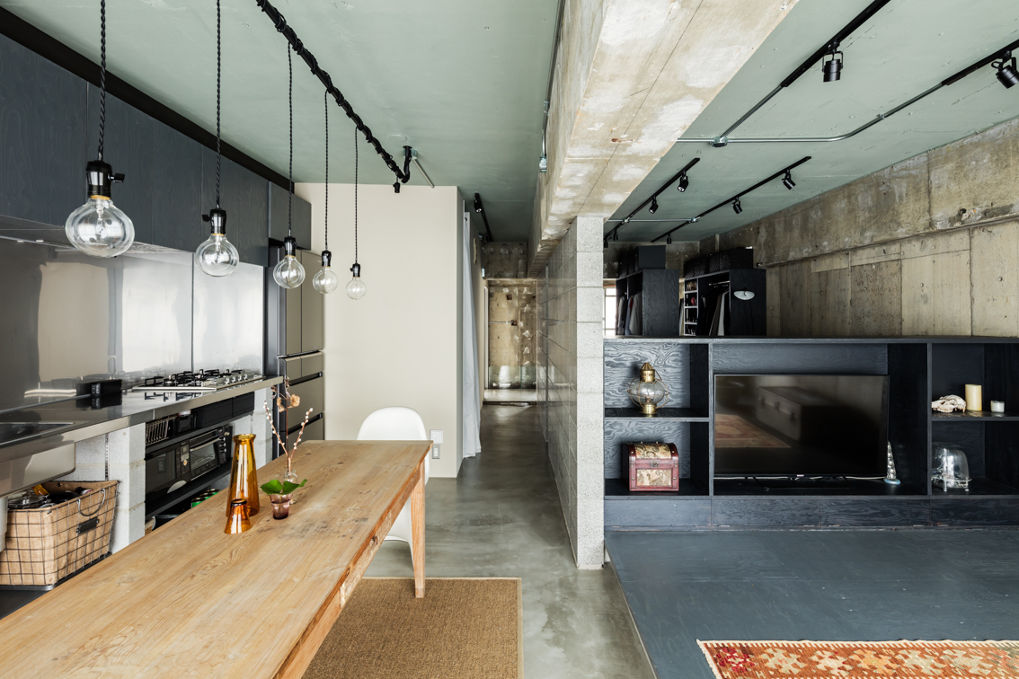 日本独立混凝土砌块墙住宅-14