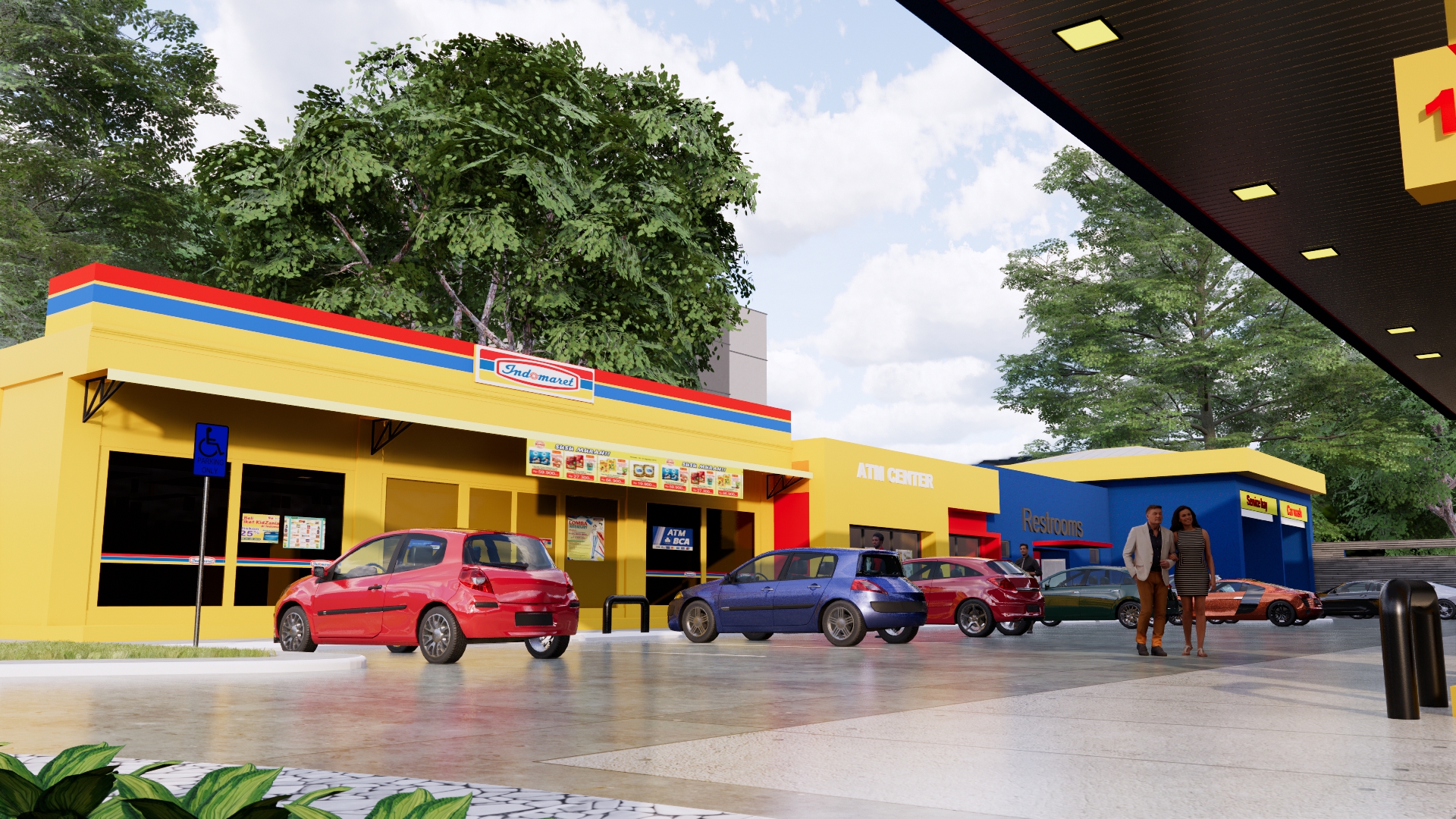 محطه بنزين علي طريق سريع-7