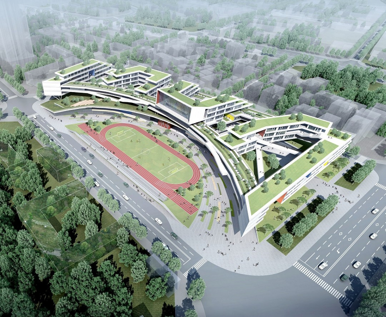 深圳平湖街道河包围九年一贯制学校丨中国深圳-1