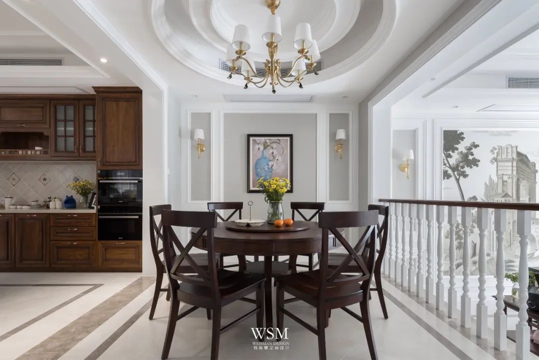 苏州明珠城 400 平米美式私宅，打造浪漫复古生活空间-35