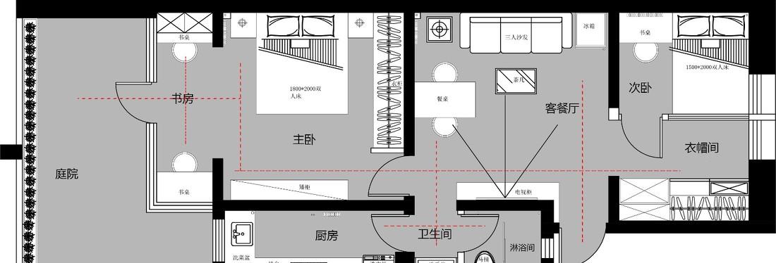 北京海淀 67 平米旧房简约风改造，自然舒适的生活空间-42