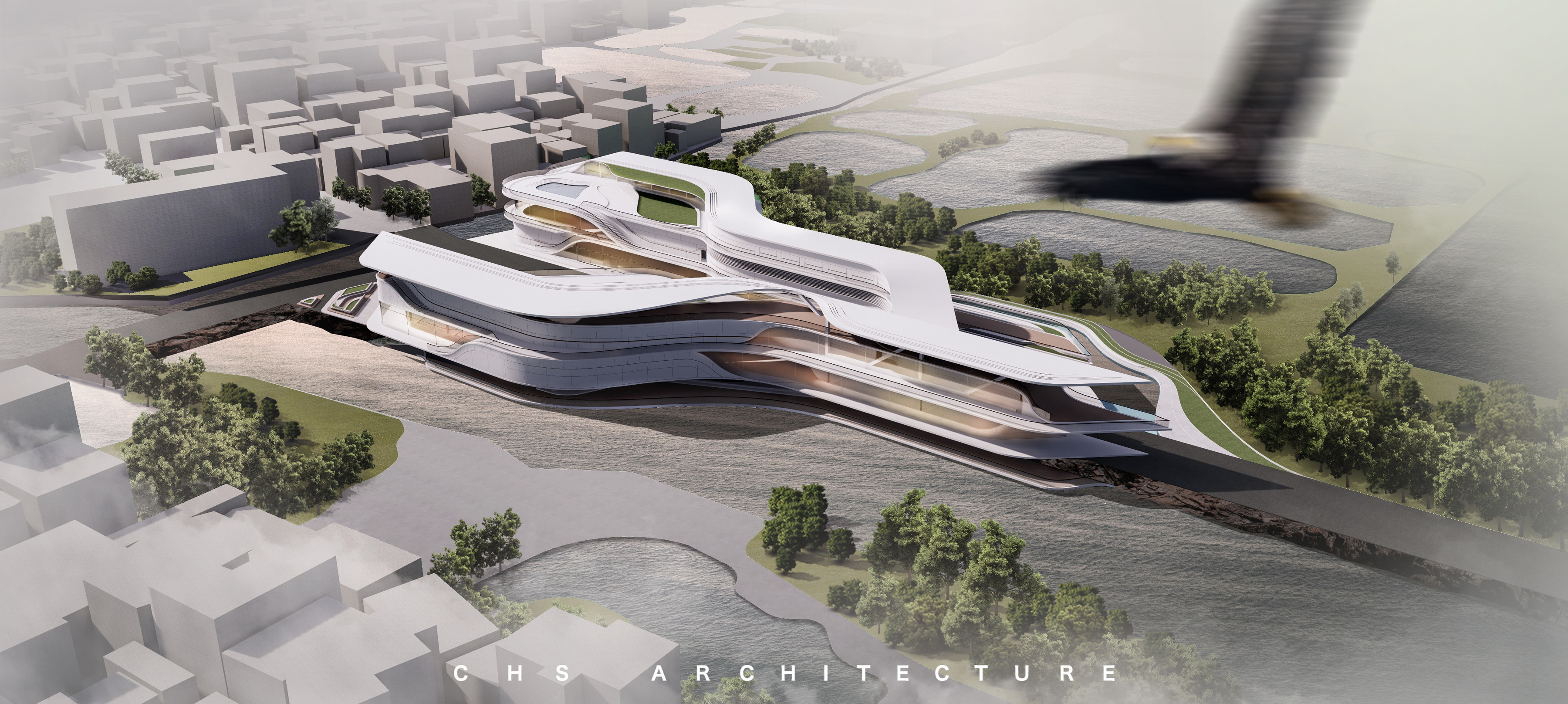 走舸·烟桥旅游体验中心建筑方案设计丨CHS ARCHITECTURE-18