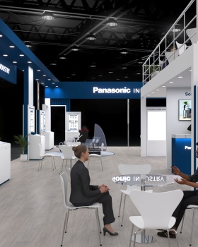 Panasonic Industries Electronica booth