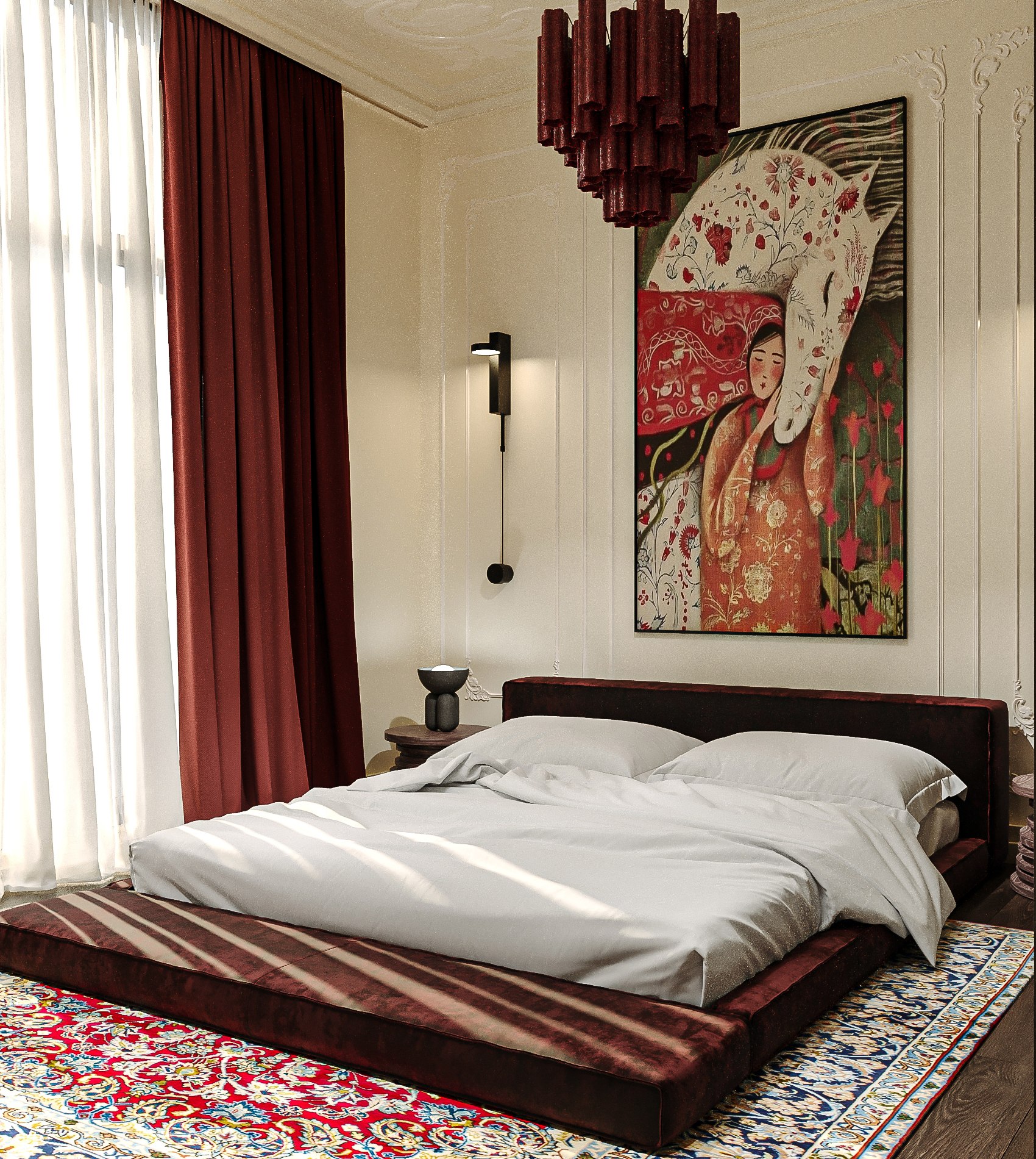 “Oriental Neo-Eclectic Bedroom”-1