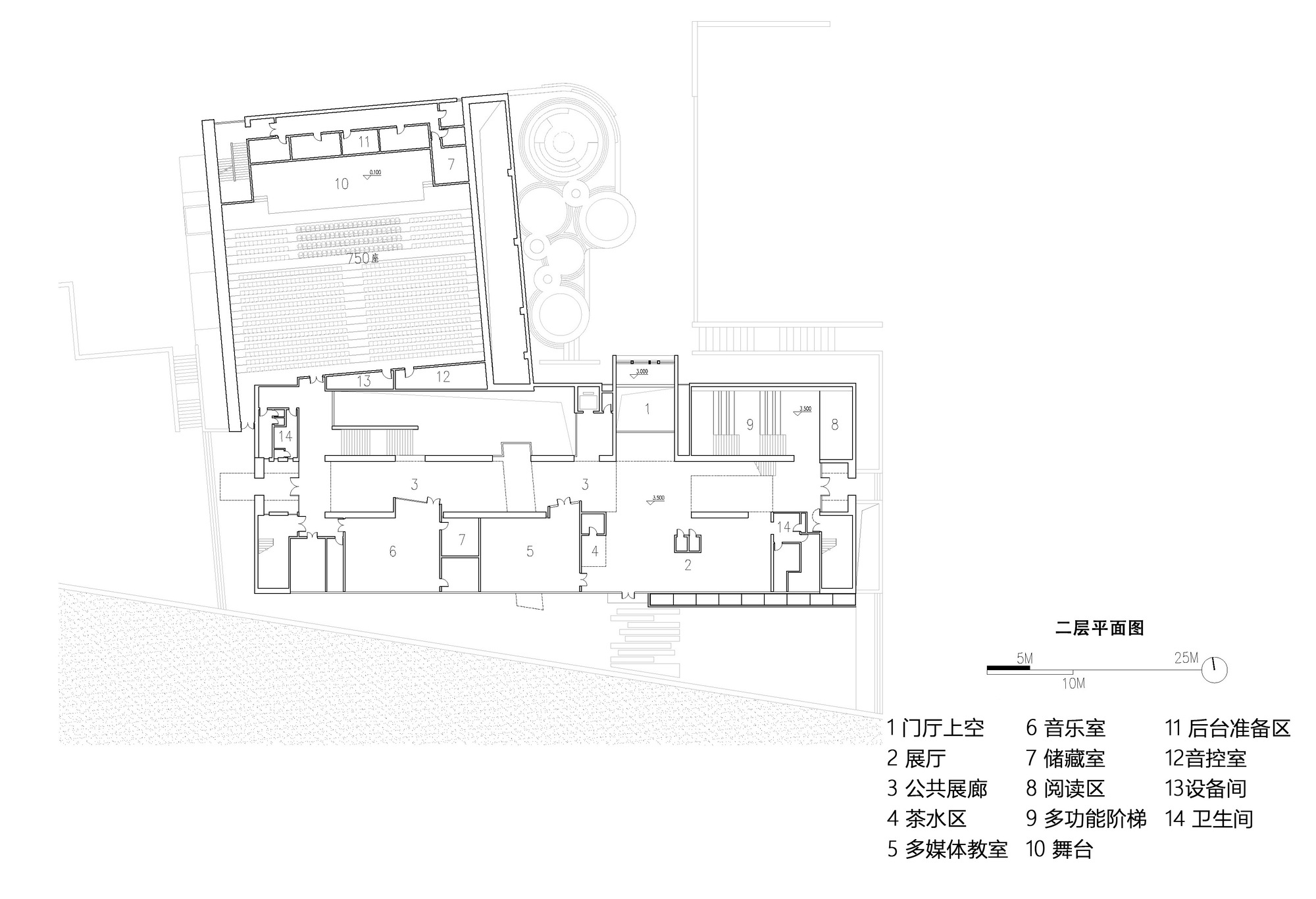 洛扎县中学多功能艺术中心丨中国山南丨深圳华汇设计,Das Design,万宇工程设计拉萨分公司-60