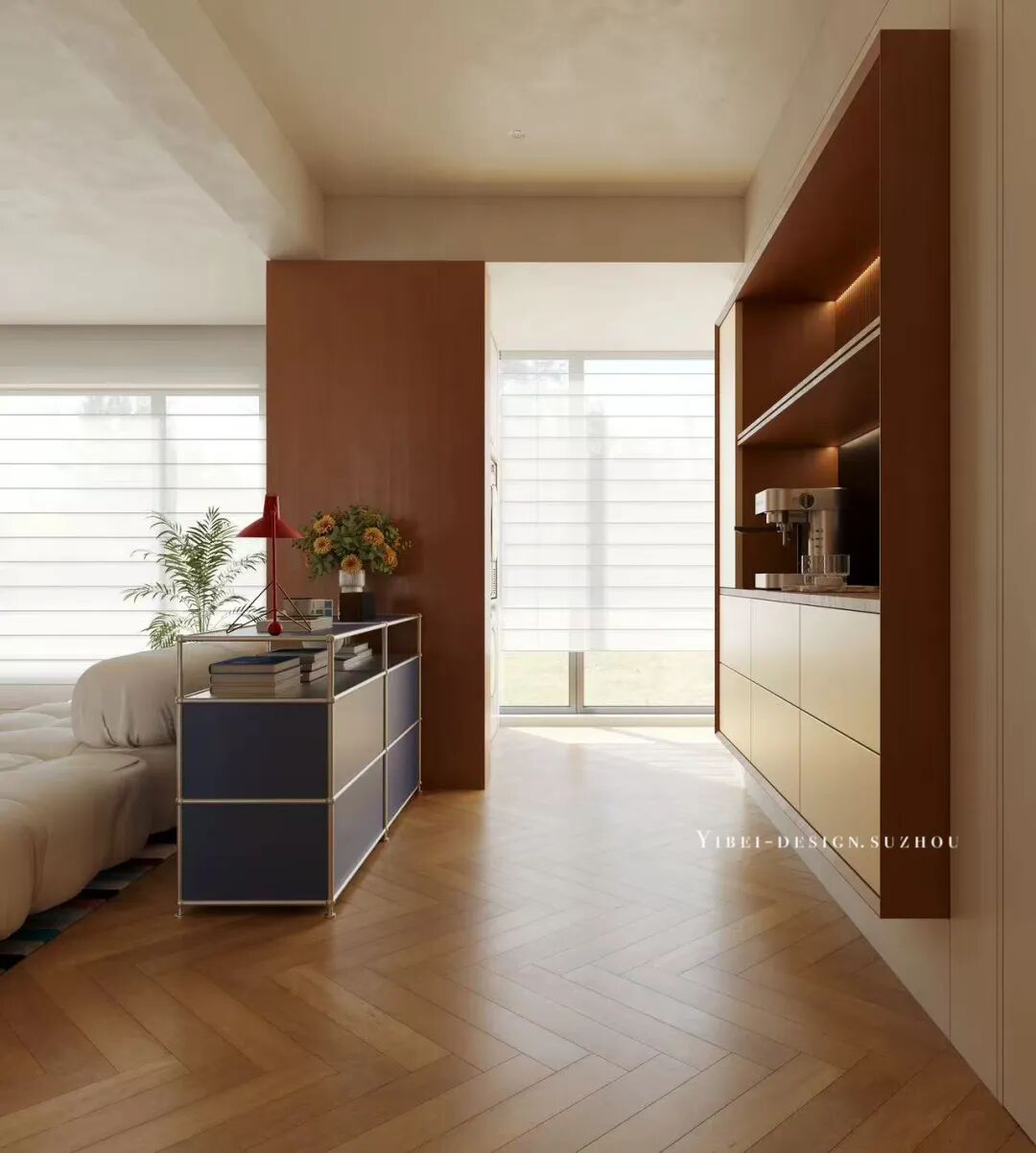 一体化客书房的秩序与浪漫 家装设计丨YIBEI DESIGN SUZHOU-5