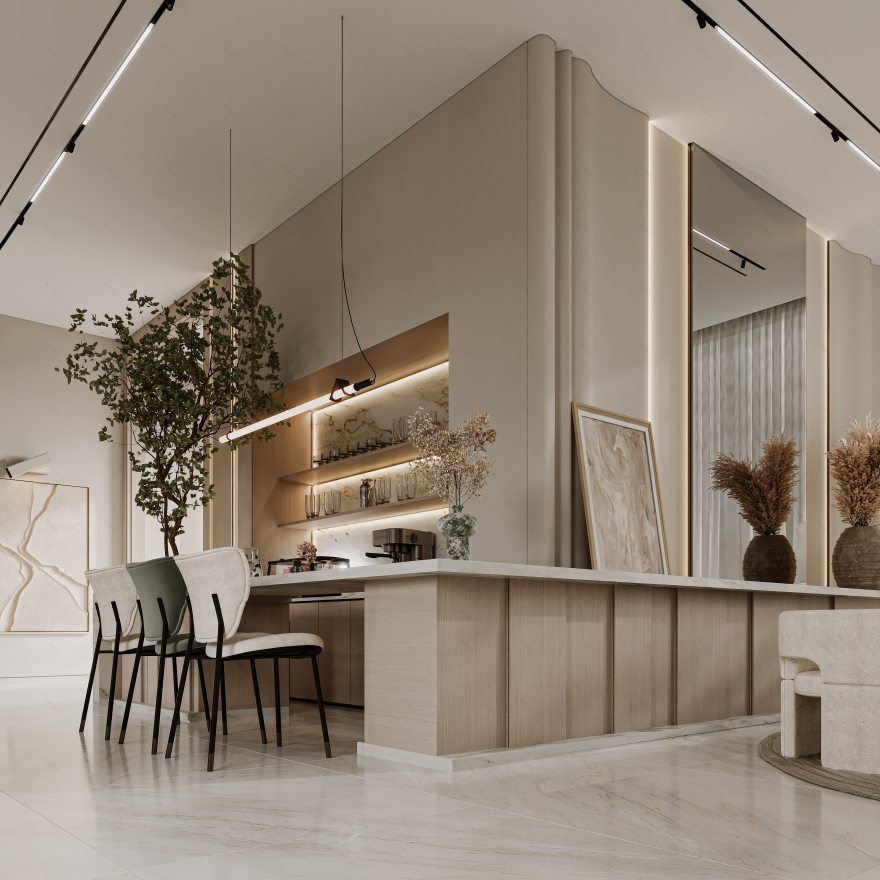 大厅室内设计丨KT_DESIGN STUDIO-34