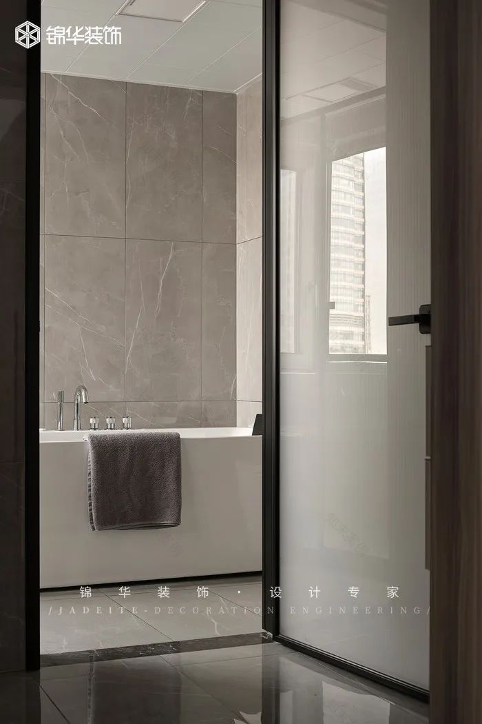 黑白灰婚房设计丨锦华装饰-34