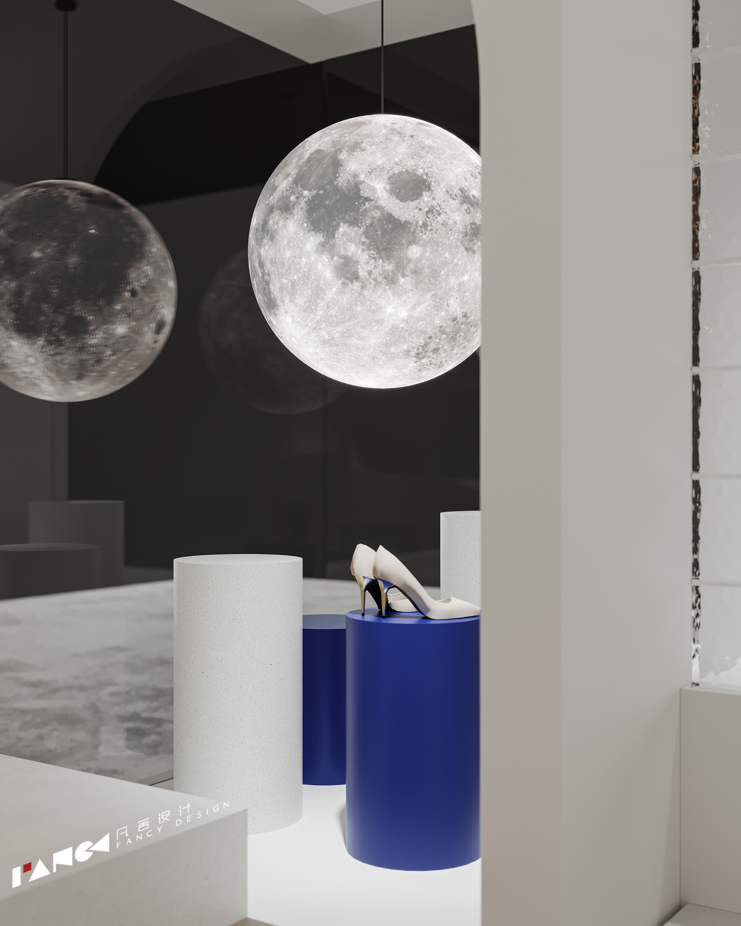 现代风格鞋店效果图表现-11