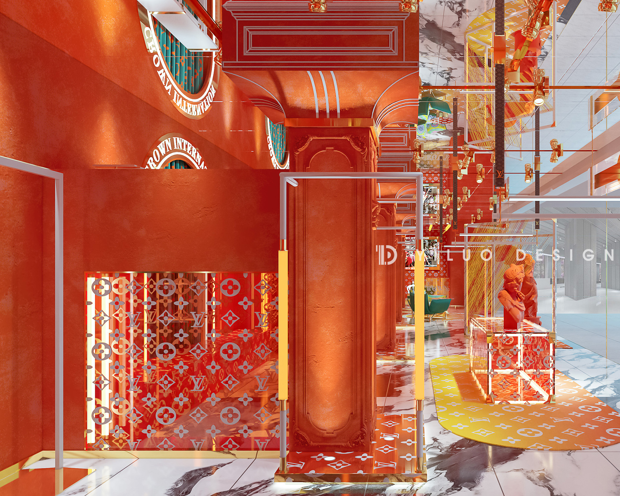 CROWN 男装潮牌空间快闪店形象设计丨中国广州丨YLD STUDIO-10