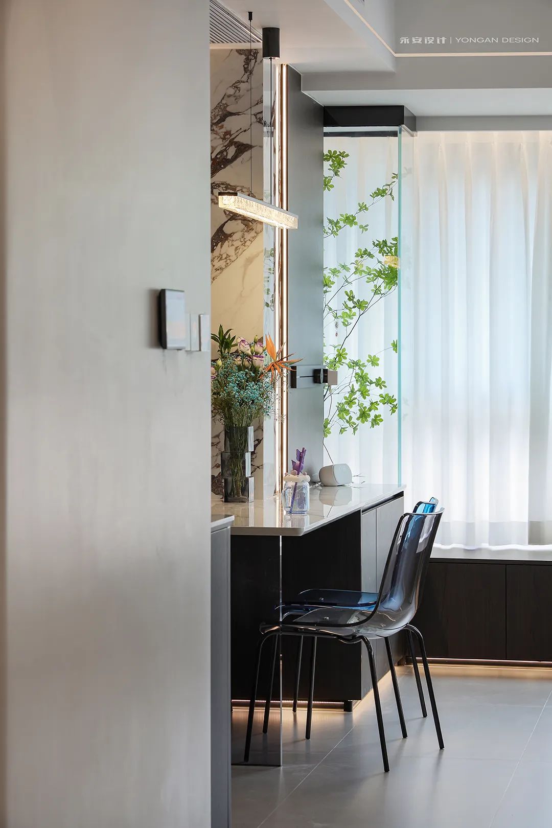 永安实景丨东海富汇豪庭107m²【设计让非常规空间重新涅槃】-13