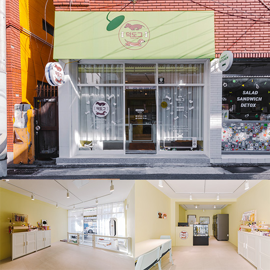 韩国十平米宠物用品店，打造可爱柠檬色彩氛围-1