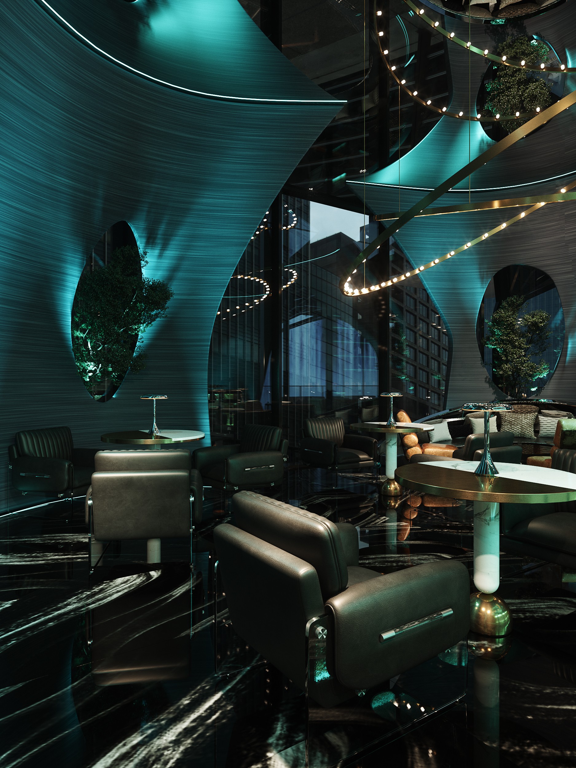 科技与时尚融合的室内设计典范——鸿烨表现-4