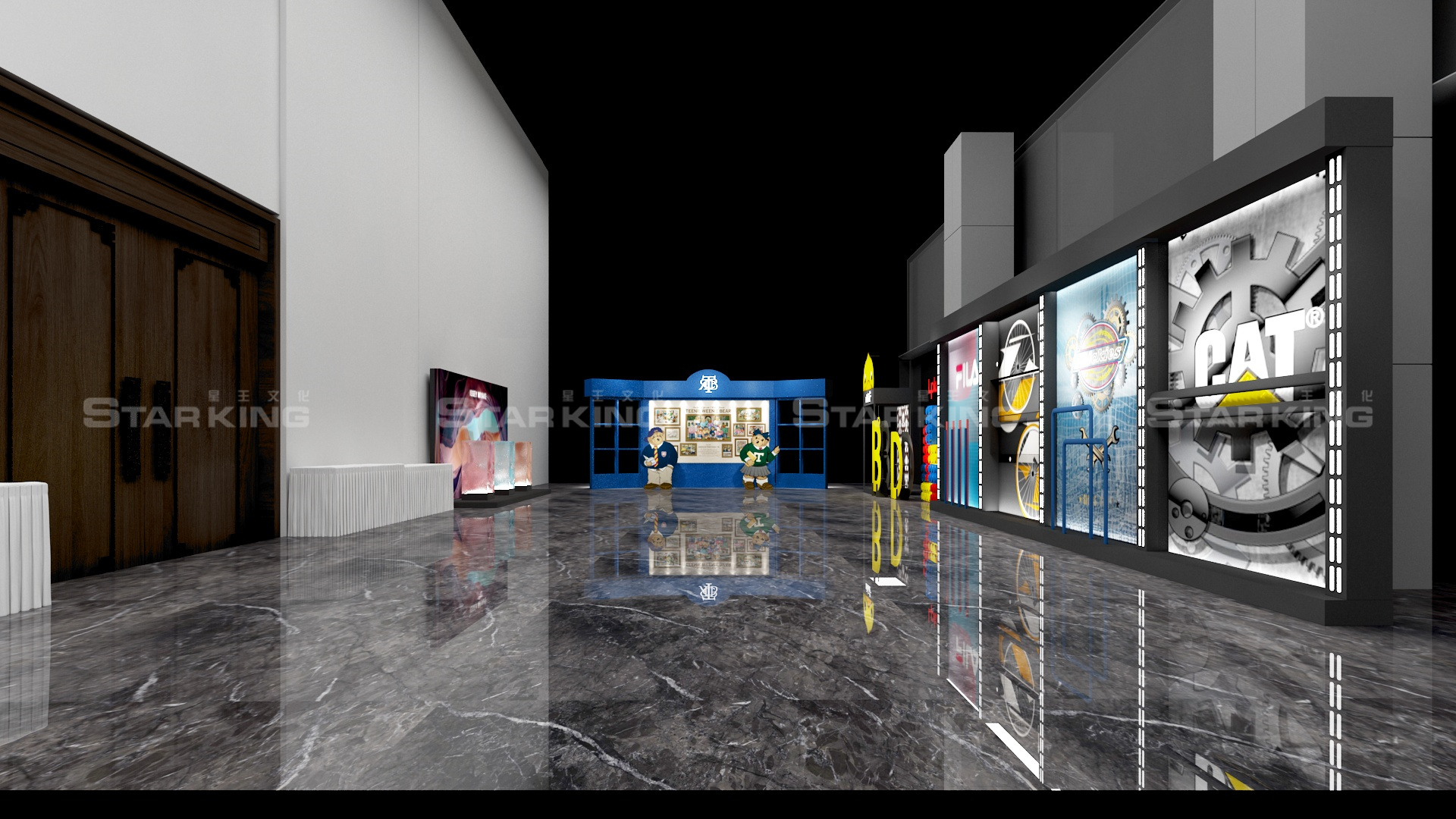 简约科技发布会舞美现场布置-7