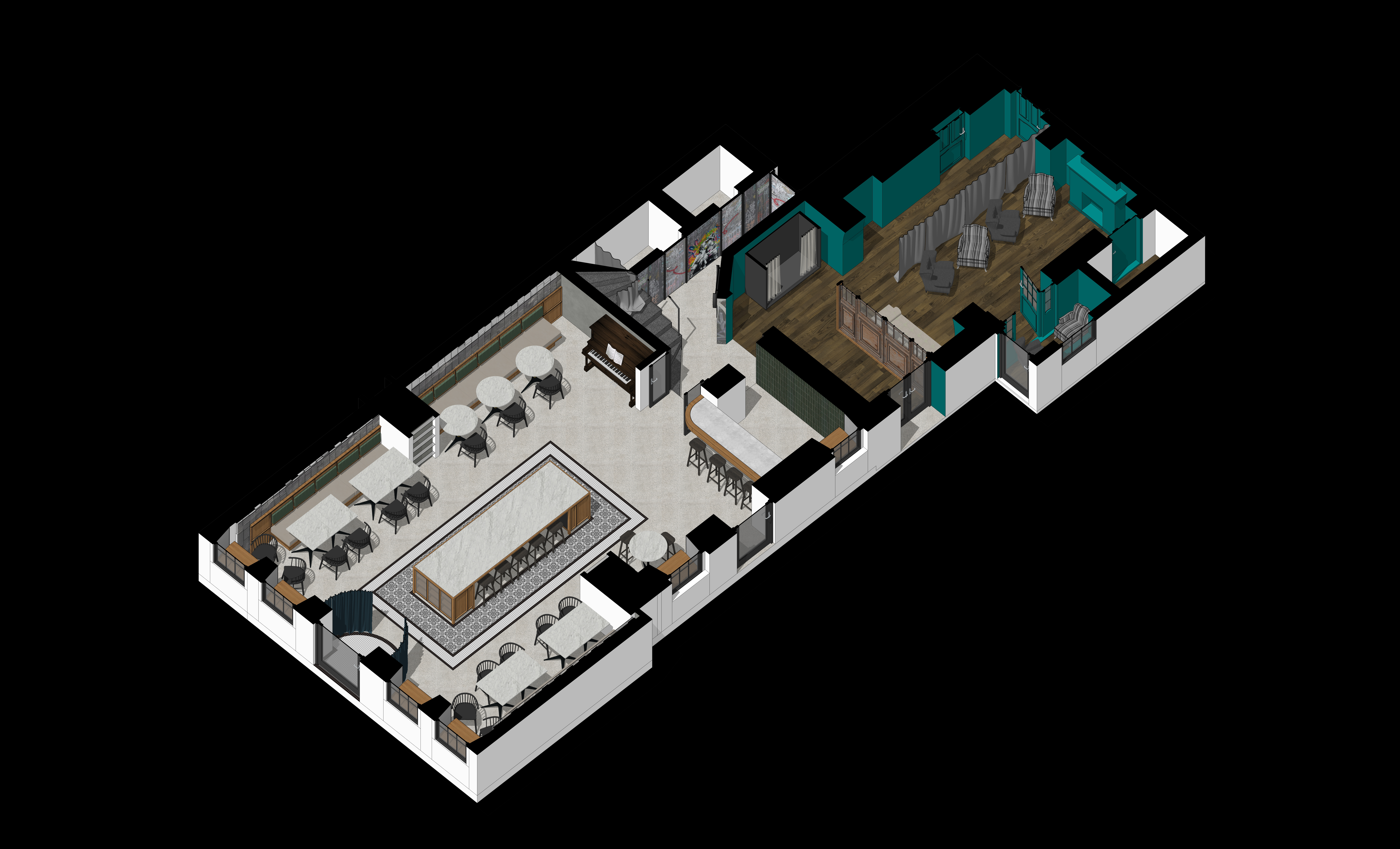 Julien 餐厅室内设计丨Mod.Nouveau-6