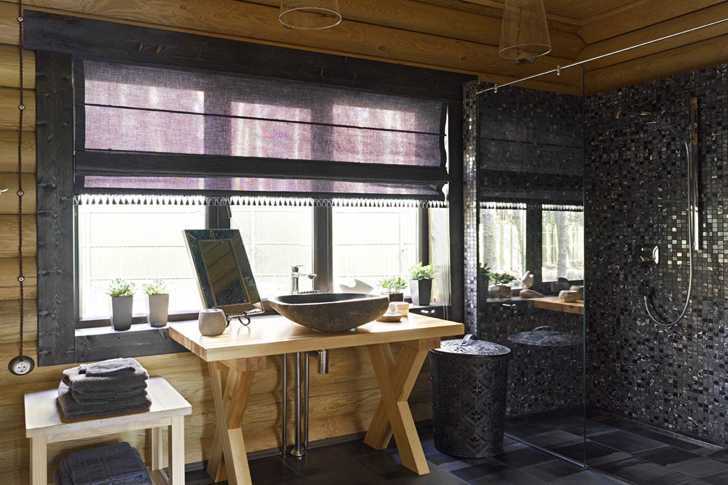 俄罗斯伏尔加河边的现代木屋-18