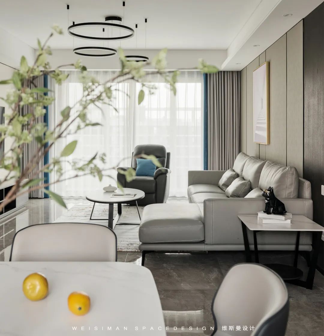 如梦之境 · 探索现代简约大平层之美丨中国苏州丨维斯曼全案设计-3