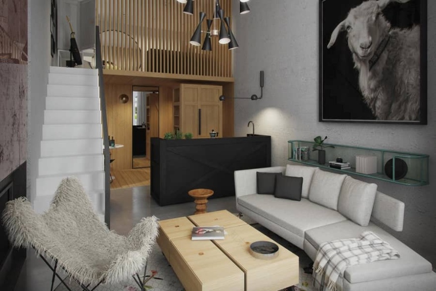 摩登时尚诺丁山年轻情侣公寓丨英国伦敦丨Art Buro工作室-4