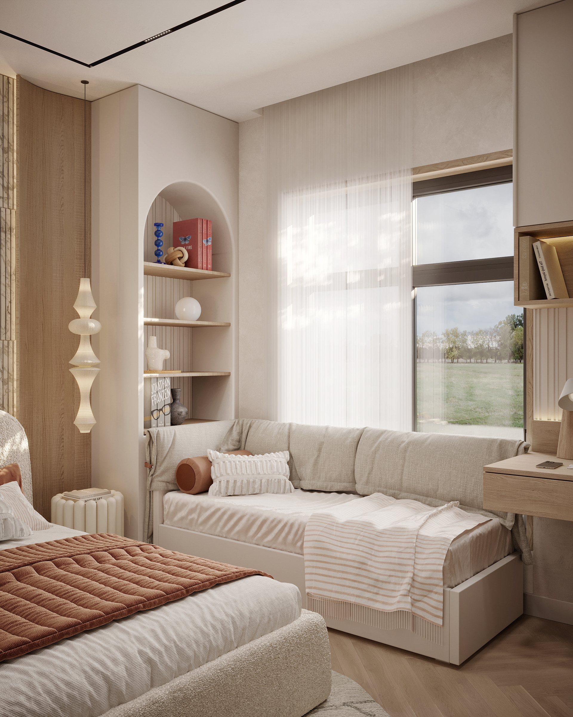 女孩卧室设计丨埃及开罗丨Amina El  kholy,Ahmed Saleh Designs-1