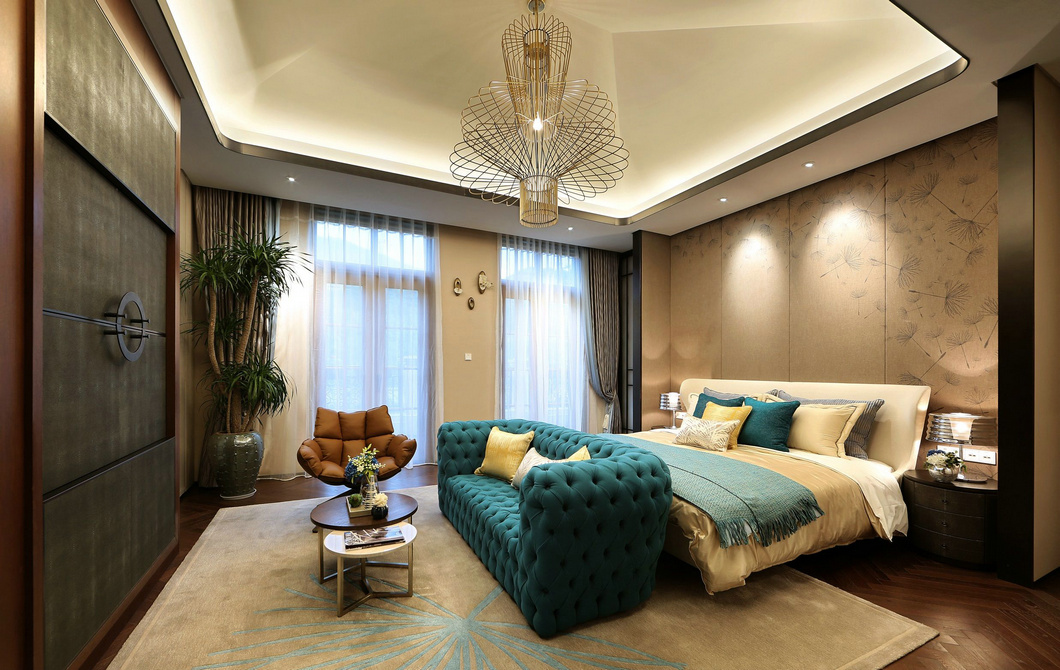 豪华别墅 现代风格付雨鑫陈设设计——桃花源别墅E户型-19