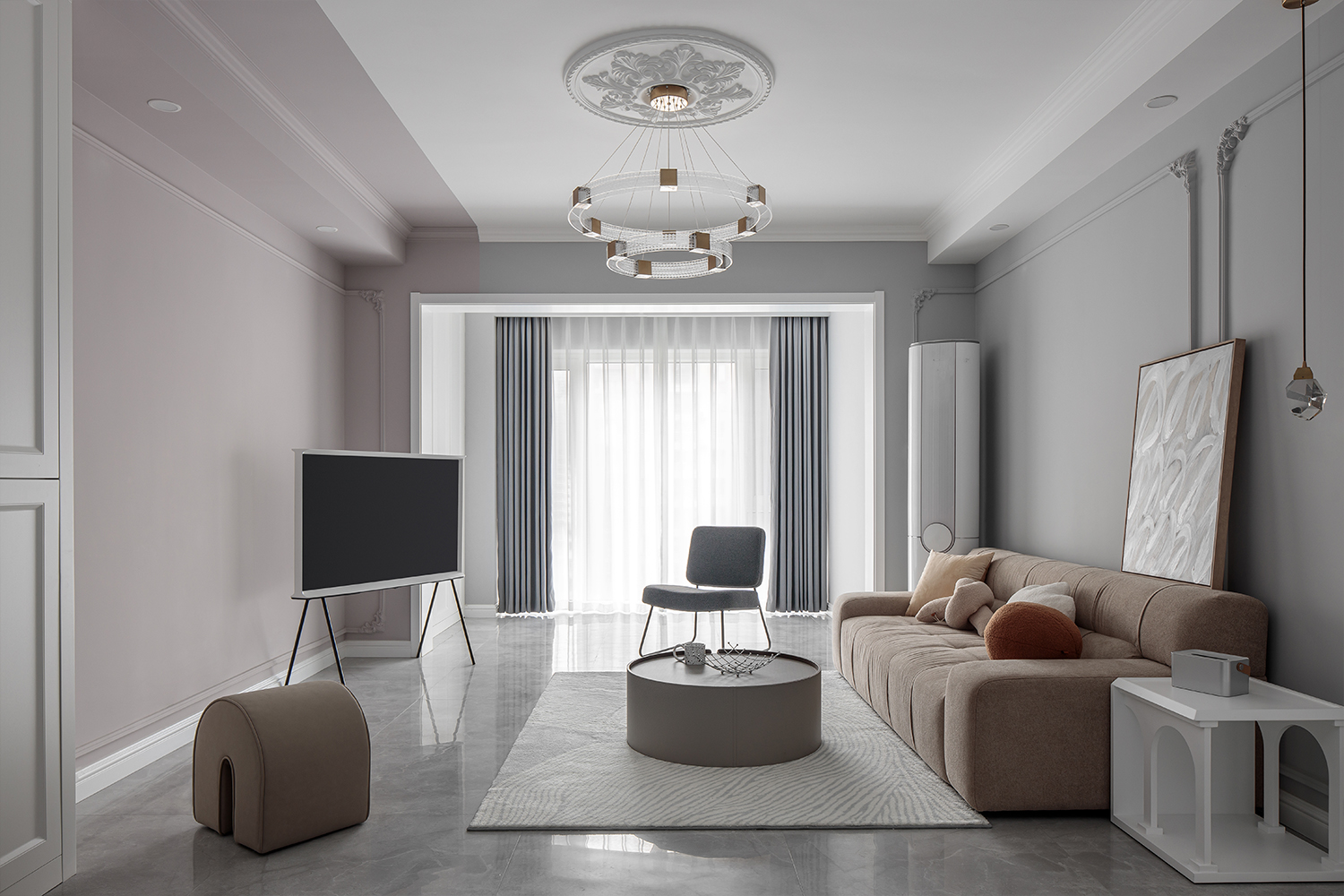 浪漫法式公寓设计丨喜屋设计-17