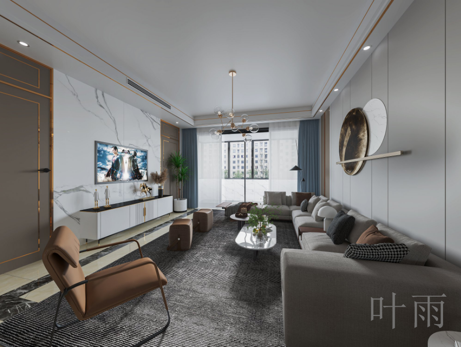 现代轻奢公寓设计-2