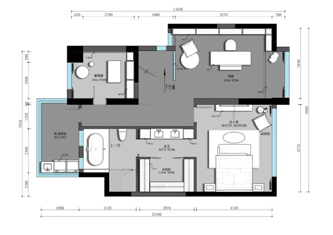 红树别院 | 251m²简约温馨家居设计-6