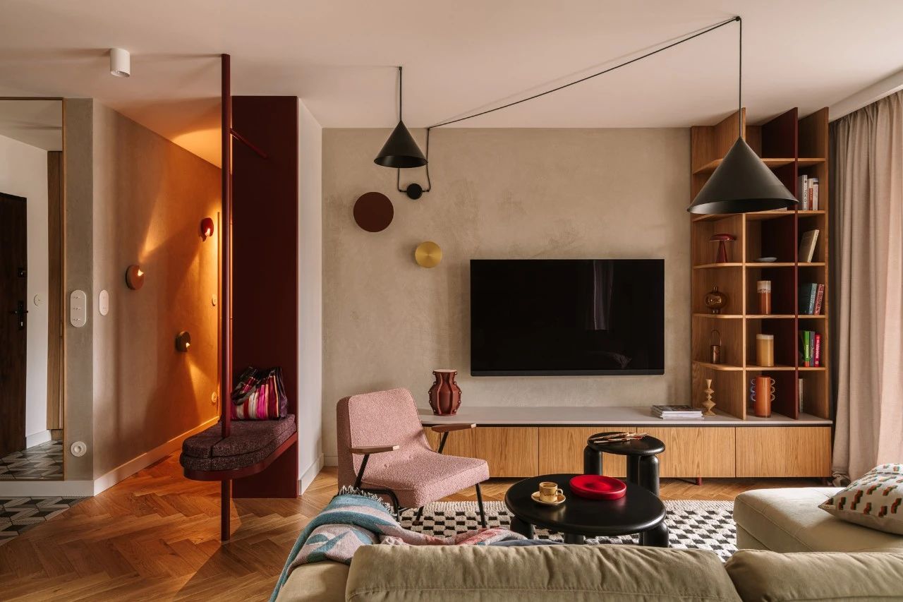 84㎡，两个人住的家，靠配色逆袭！-7