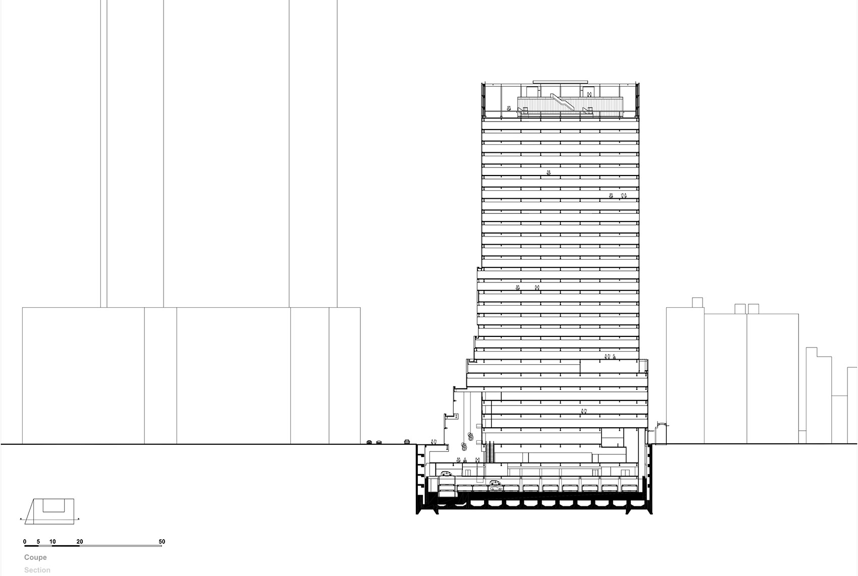 Fukoku 塔楼丨日本大阪丨Dominique Perrault Architecture-38