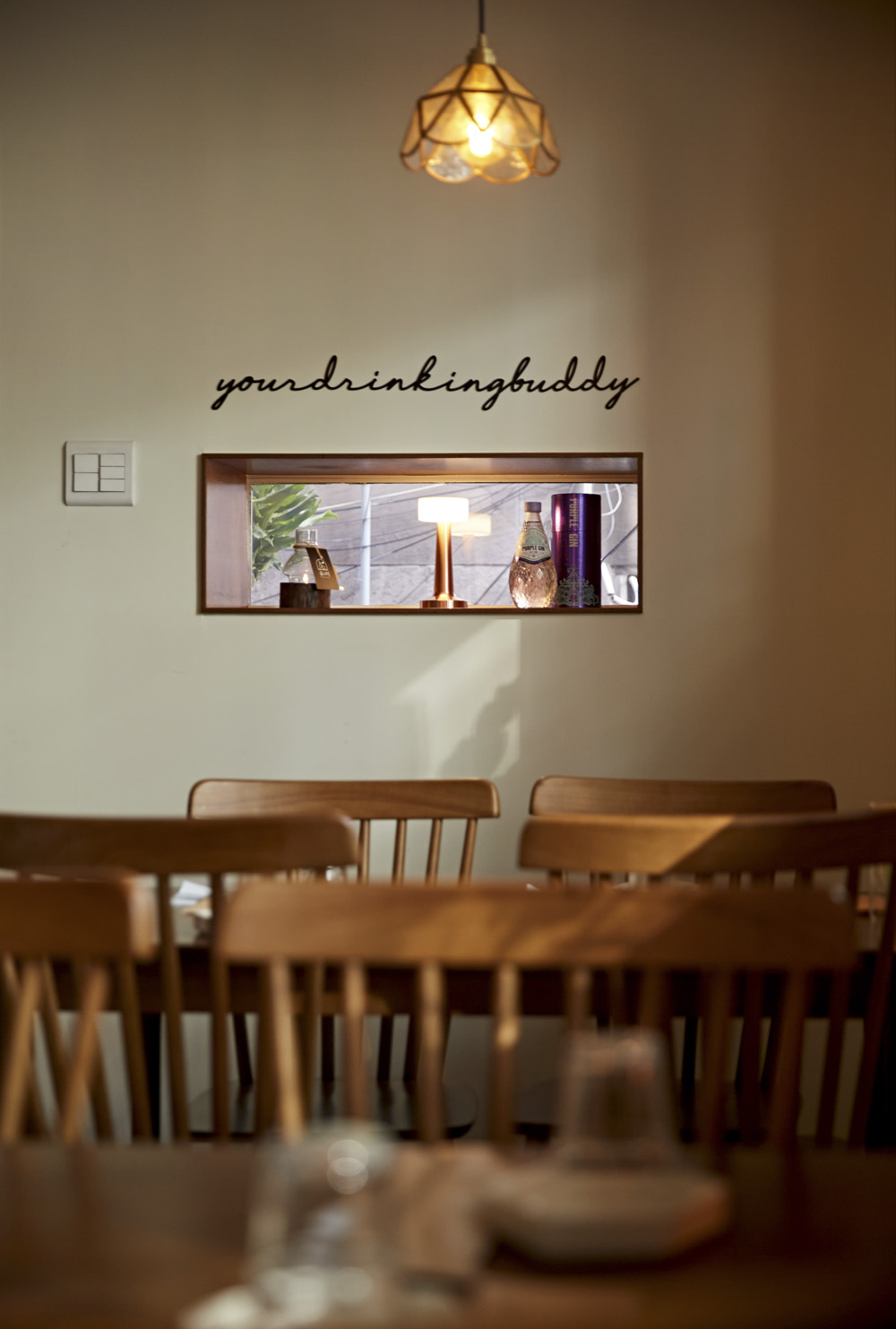 韩式美食空间 | 16 坪木质自然风室内设计-15