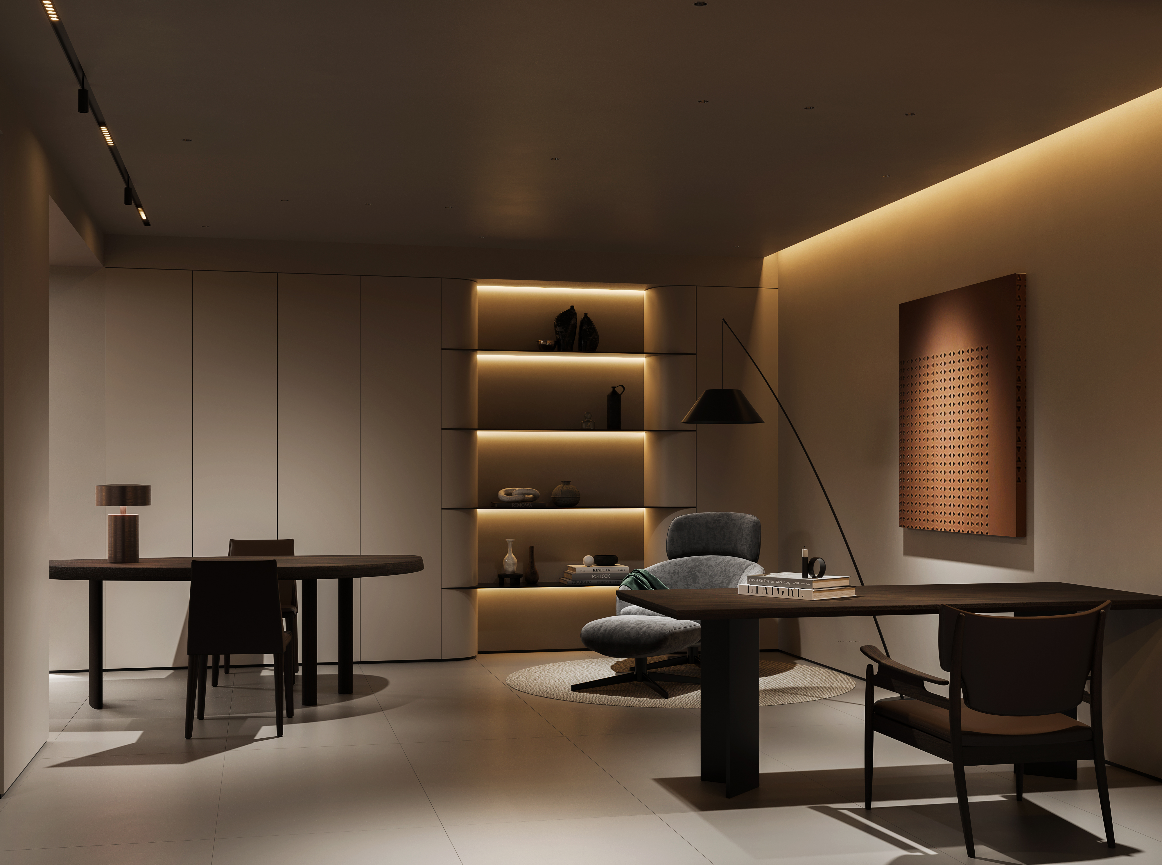 现代挑空别墅-未来效果图-7