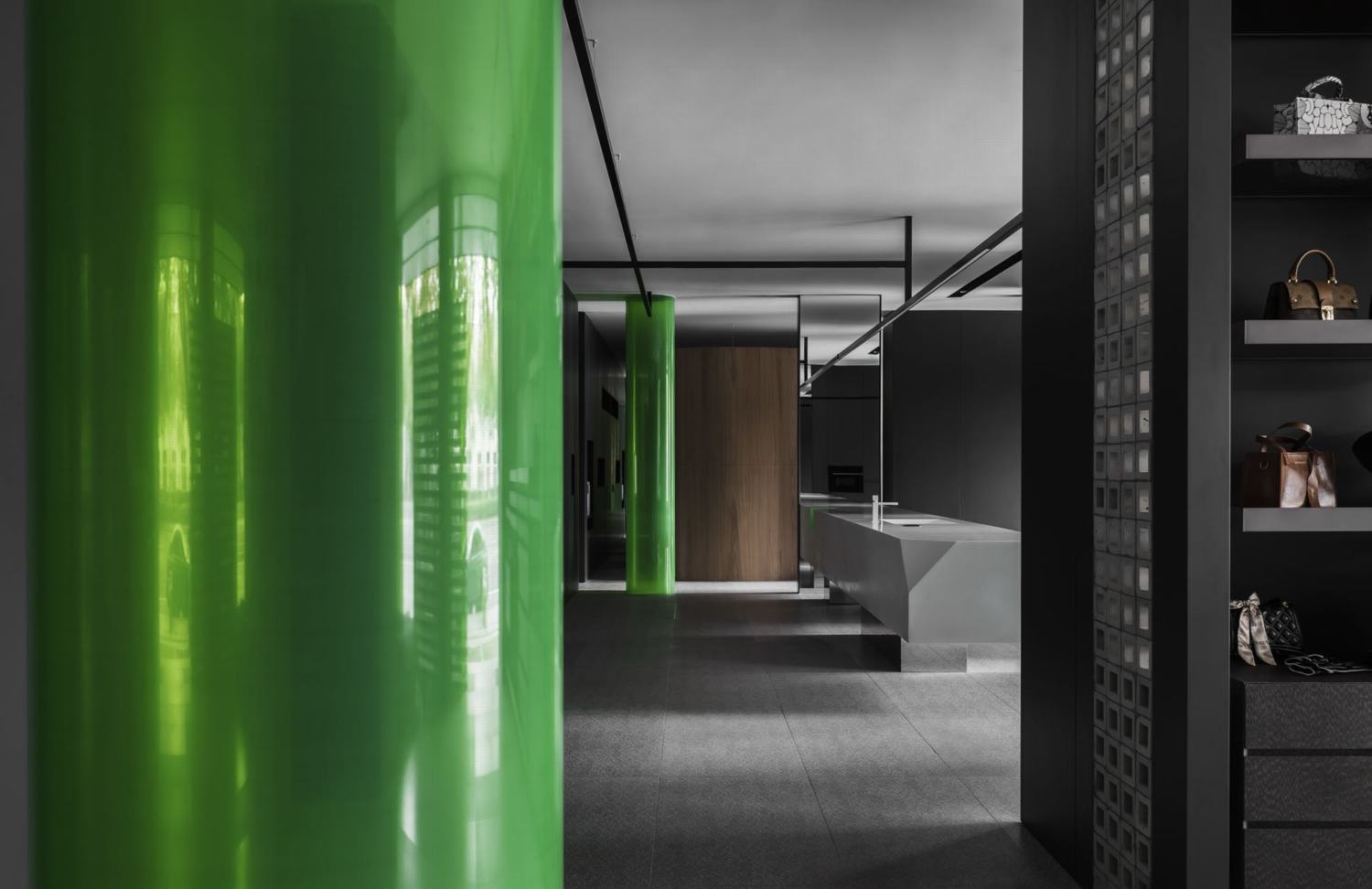 绿光森林 POOSU 全屋定制展厅丨FF 设计工作室-0